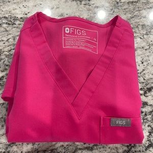 Figs shocking pink scrubs